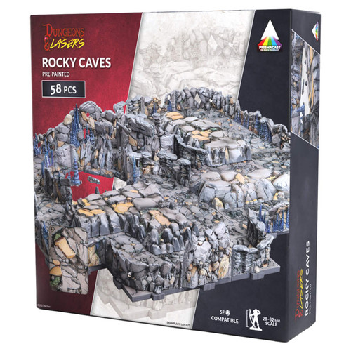 Dungeons & Lasers: Rocky Caves Pre-Painted