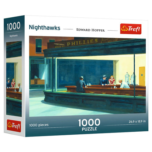 Puzzle: Nighthawks 1000 Piece (Trefl Red)