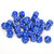 d6 Cube 12mm Opaque Blue with White (36)