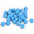 d6 Cube 12mm Opaque Light Blue with White (36)