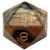 d20 Single 35mm Mega Black and Yellow with Gold d20 Single 35mm Mega Black and Yellow with Gold