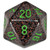 d20 Single 34mm Speckled Earth d20 Single 34mm Speckled Earth
