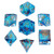7-Set Captured Magic Hand Sanded Sharp Edge Resin: Blue