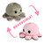 Reversible Octopus Plush: Pink & Gray Reversible Octopus Plush: Pink & Gray
