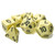 7-set Opaque Polyhedral Pastel Yellow/black 7-set Opaque Polyhedral Pastel Yellow/black