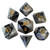 7-Set 16mm Acrylic Black and White Marble with Gold 7-Set 16mm Acrylic Black and White Marble with Gold