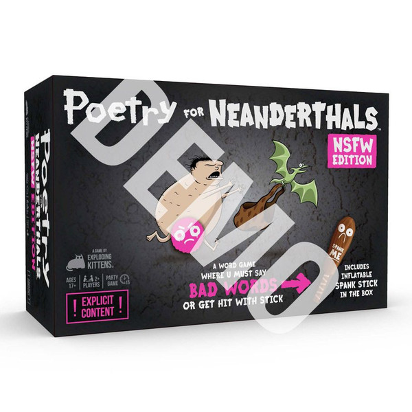 Poetry for Neanderthals NSFW Adult Party A Word Game Where Funny Cards Board Games U Must Say Bad Words or Get Hit with Stick - 26