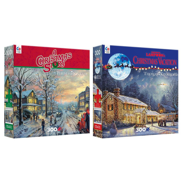 Puzzle: Thomas Kinkade: Oversized Holiday Movies Assortment (4) ACD