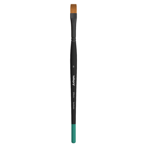 Vallejo Effects Flat Rectangular Synthetic Brush No 8
