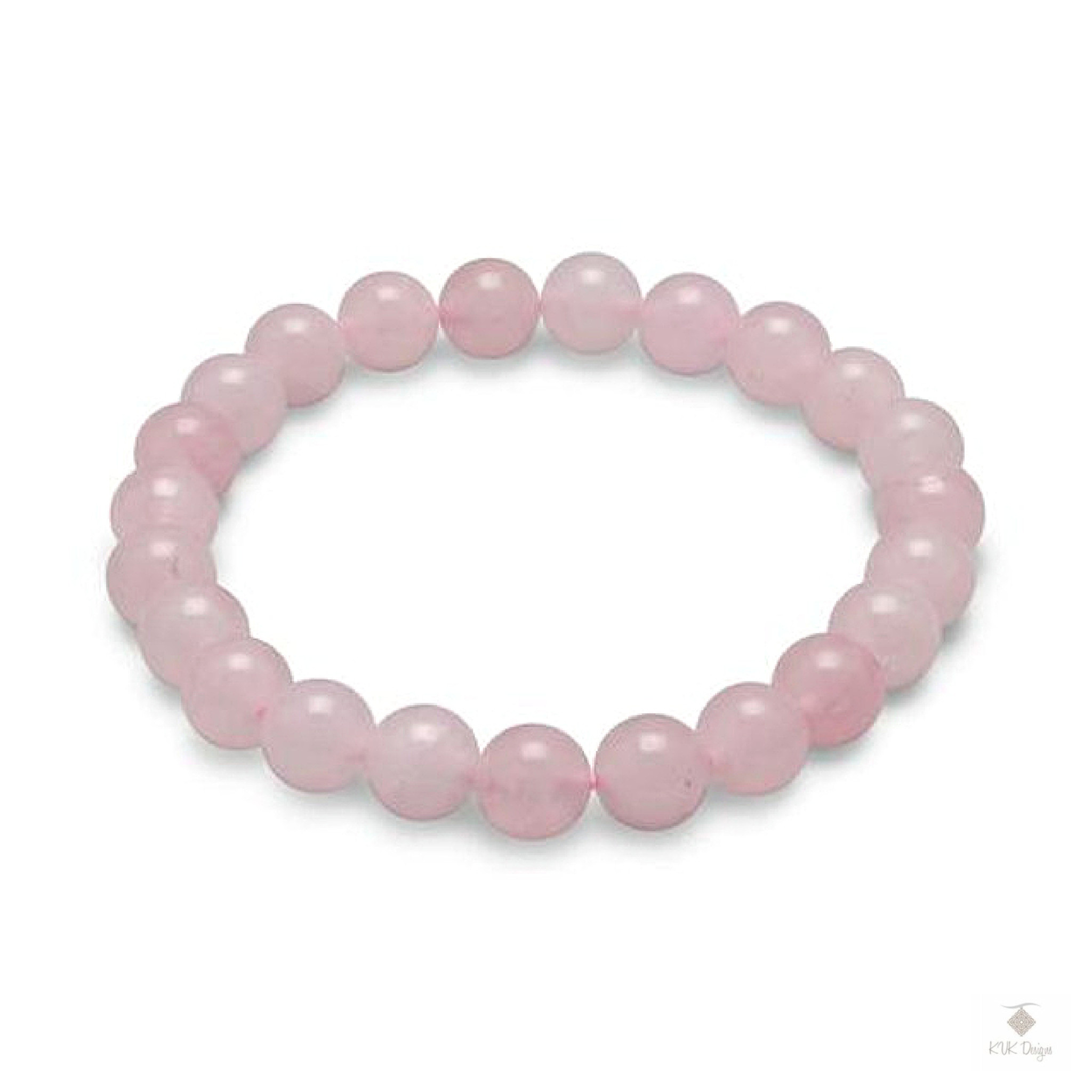 Natural Gemstone Beaded Bracelets Rose Quartz Stone Bracelet - Temu Mexico