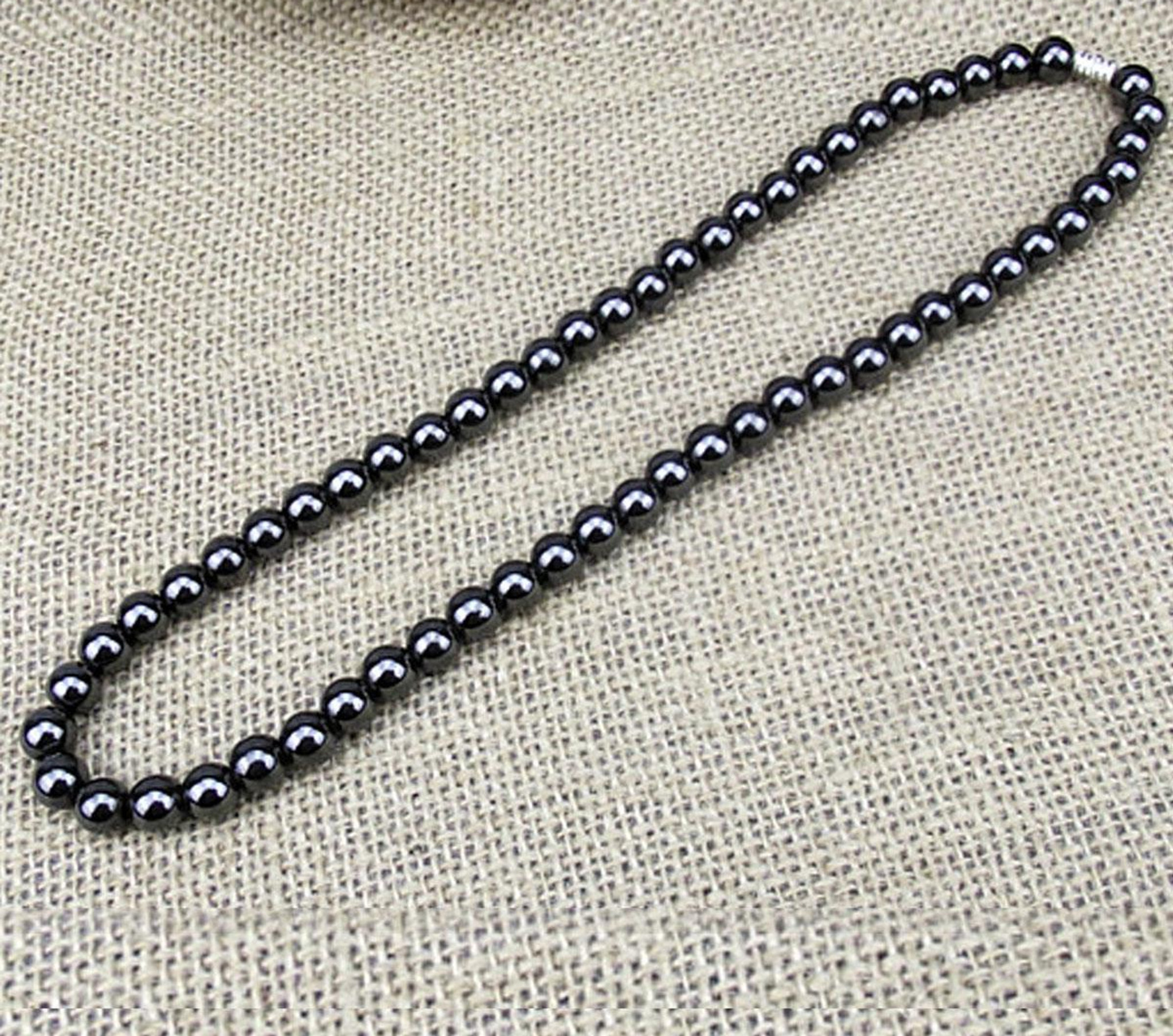 Magnetic Hematite Bead Necklace - Handcrafted Natural Stone Jewelry &  Unique Gifts - KVK Designs