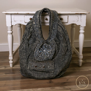 Boho Black Embroidered Hobo Bag Boho Black Embroidered Hobo Bag