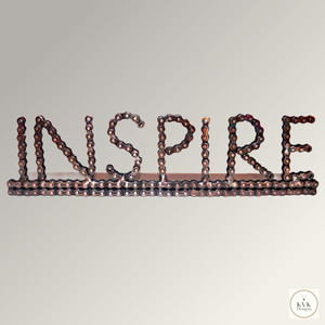 Unique Bike Chain Desk Art - INSPIRE Unique Bike Chain Desk Art - INSPIRE