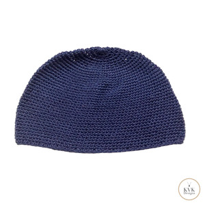 Navy Blue Kufi Skull Cap Navy Blue Kufi Skull Cap