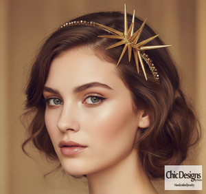 Starlight Starbright Headband worn by model