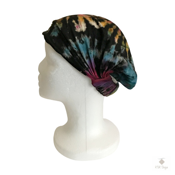 Black Tie Dye Headwrap