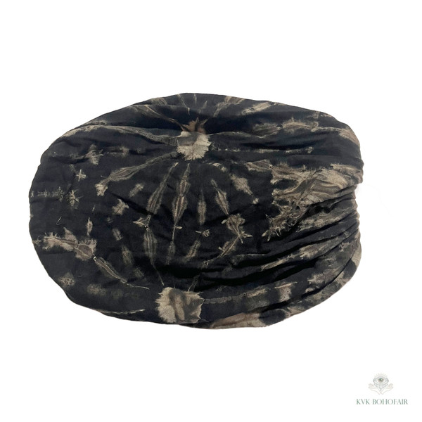 Black & Tan Tie Dye Headwrap Black & Tan Tie Dye Headwrap
