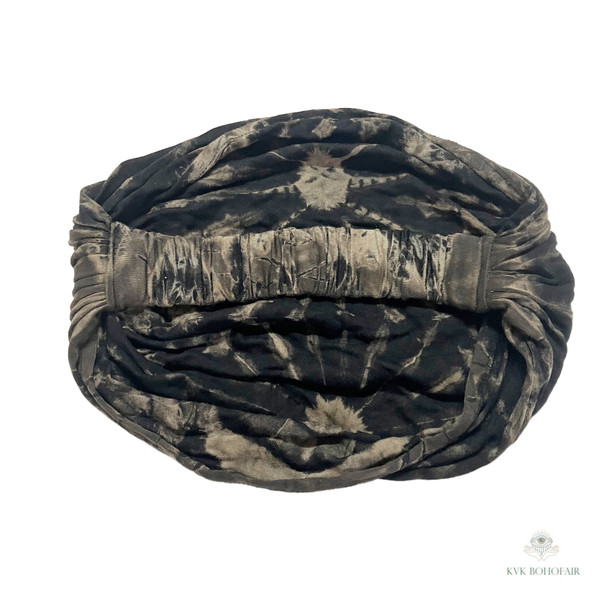 Black & Tan Tie Dye Headwrap Black & Tan Tie Dye Headwrap