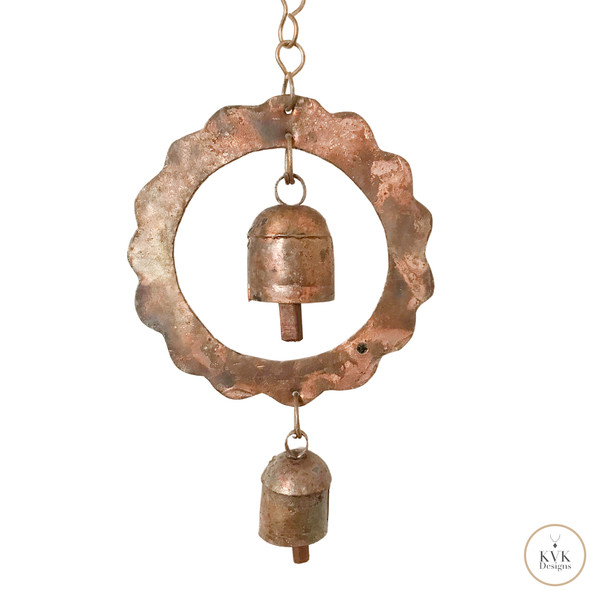 Double Bell Sun Wind Chime & Garden Decor