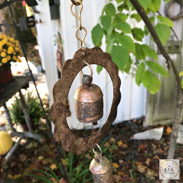 Double Bell Sun Wind Chime & Garden Decor