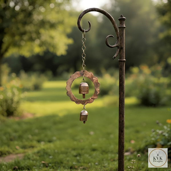 Double Bell Sun Wind Chime & Garden Decor
