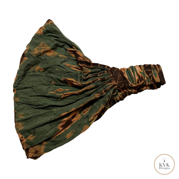 Green Tie Dye Headwrap