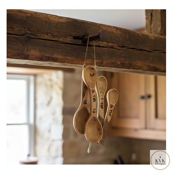 Coffee Root Measuring Spoons, Set of 4