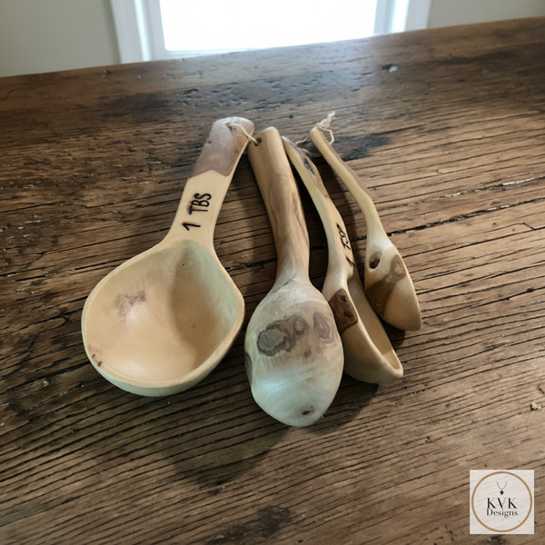Coffee Root Measuring Spoons, Set of 4
