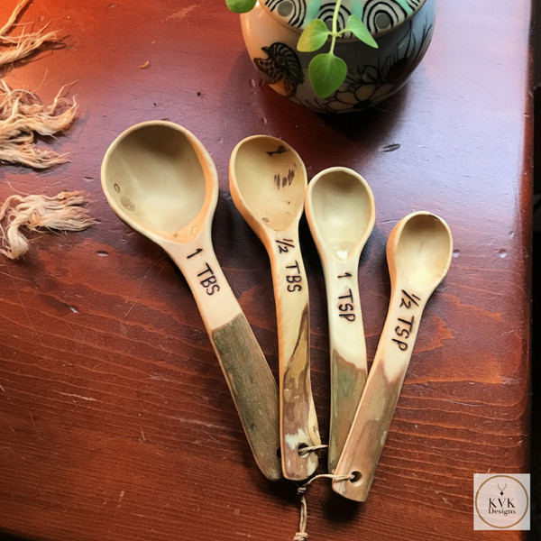 Coffee Root Measuring Spoons, Set of 4