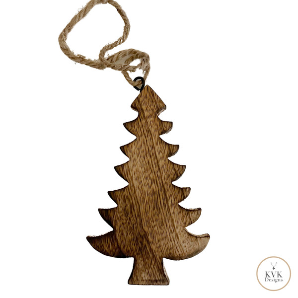 Wooden Christmas Tree Ornament