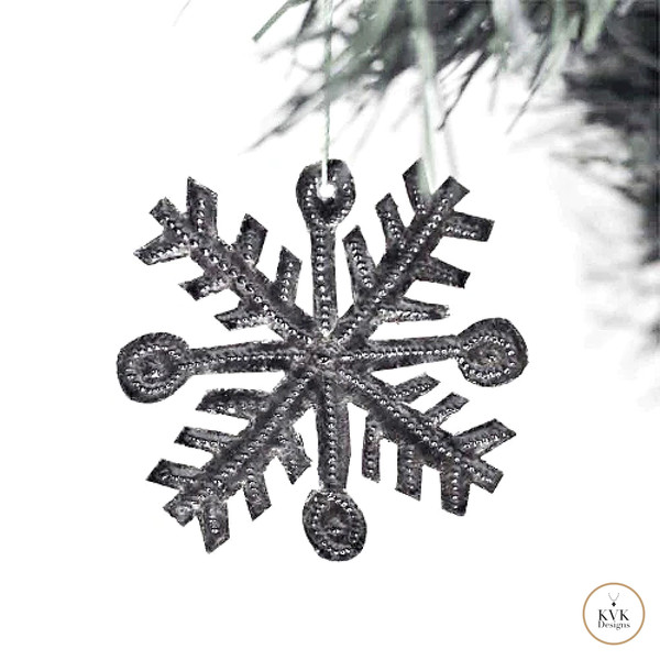 Snowflake Metal Ornament