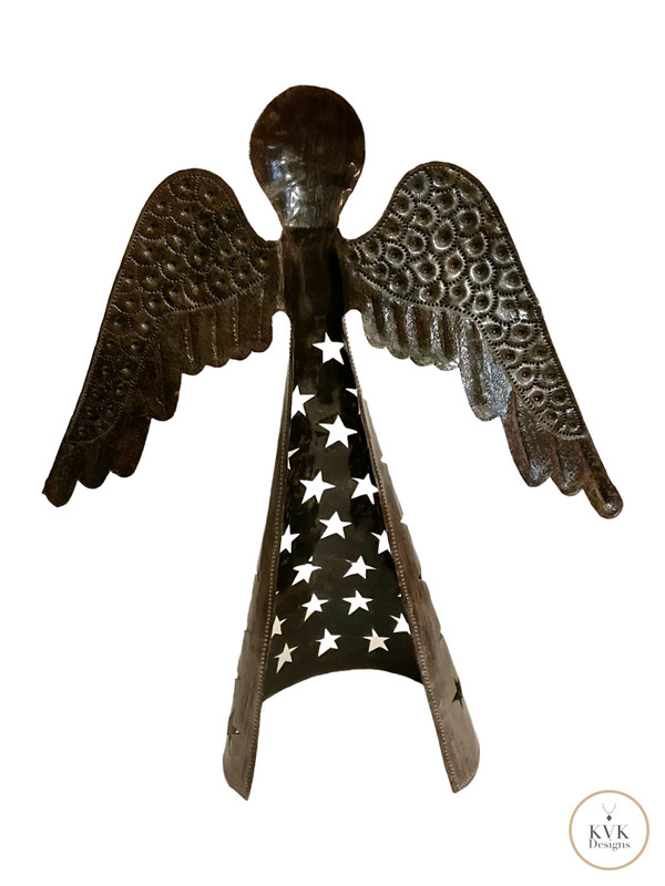 Holiday Standing Metal Angel 