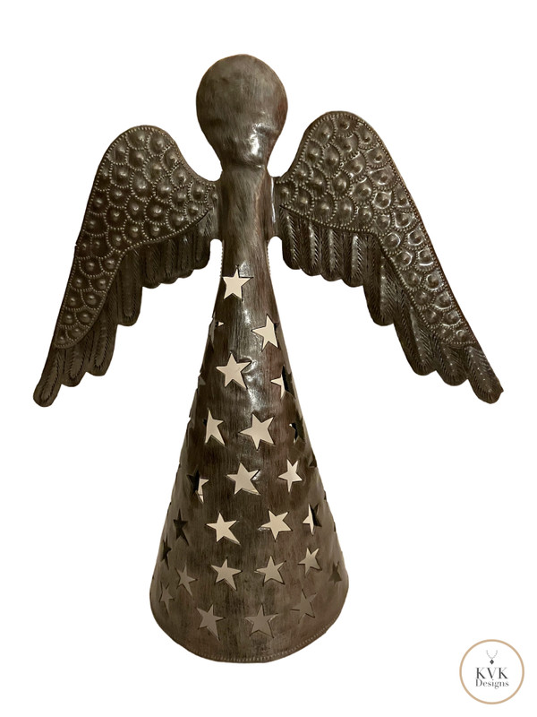 Holiday Standing Metal Angel 