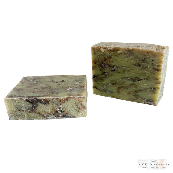 Chocolate Mint Soap Bar on white background