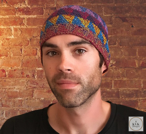 Zig Zag Multi Color Kufi Skull Cap