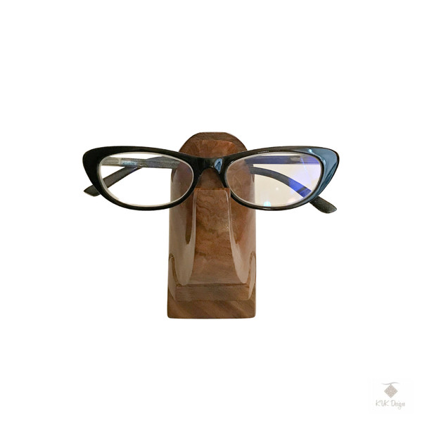 Elephant Wood Eyeglass Holder