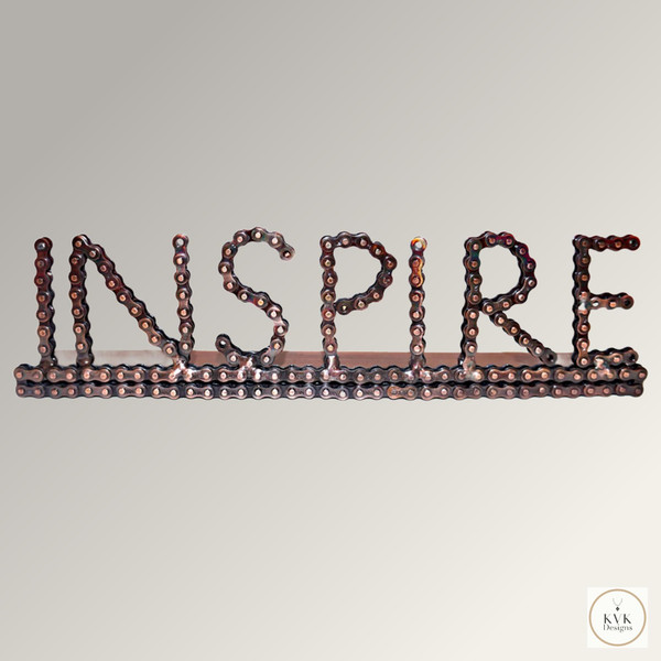 Unique Bike Chain Desk Art - INSPIRE Unique Bike Chain Desk Art - INSPIRE