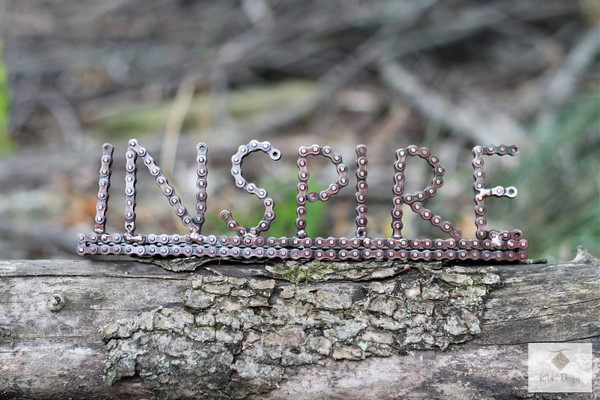 Unique Bike Chain Desk Art - INSPIRE Unique Bike Chain Desk Art - INSPIRE