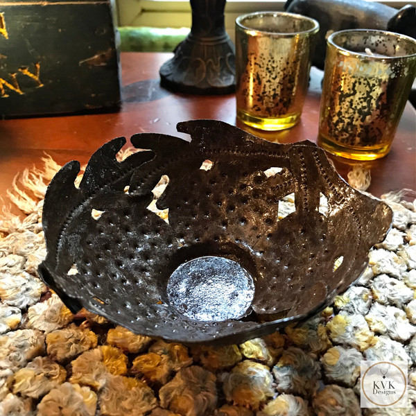 Handcrafted Haitian Metal Bowl