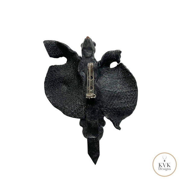 Gothic Dragonfly Brooch - Unique Vintage Insect Pin