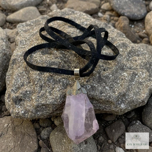 Handcrafted Amethyst Point Pendant