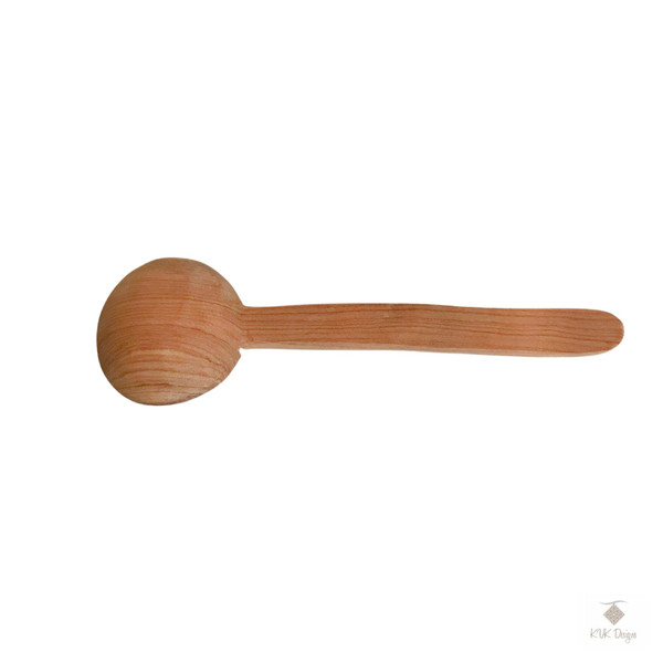 Olive Wood Coffee Scoop with Batik Handle