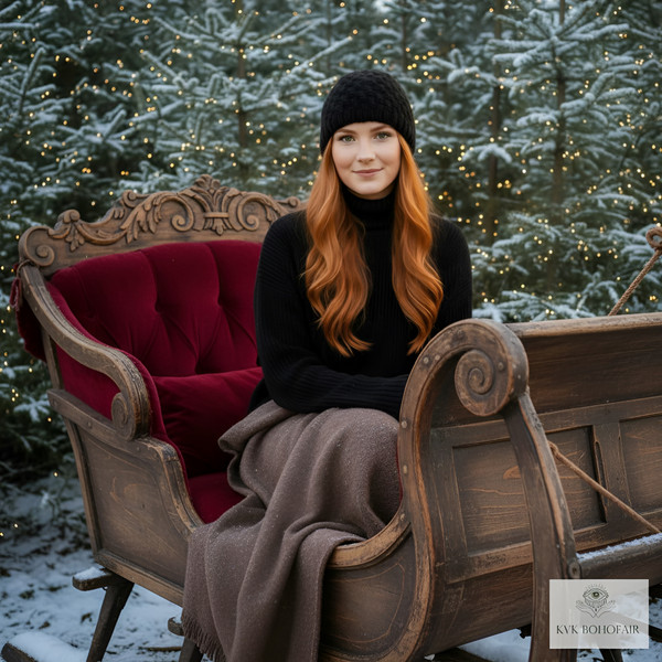 Cozy Black Wool Beanie Hat