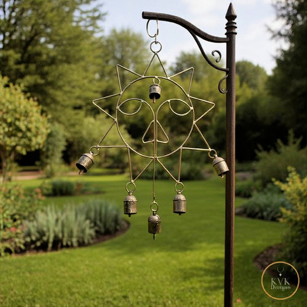 Handcrafted Rustic Sun Wind Chime