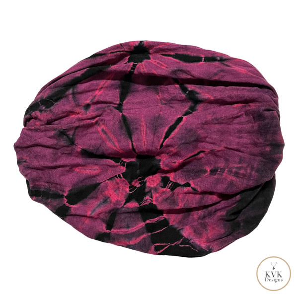 Fuchsia Tie Dye Head Wrap