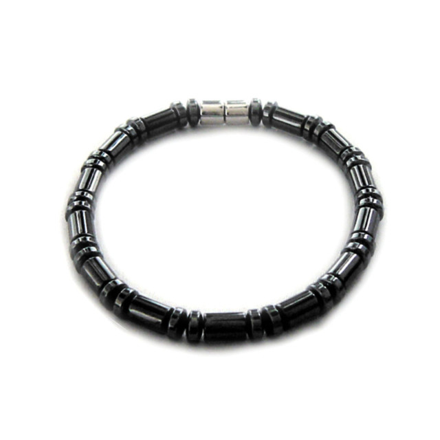 Polished Hematite Beaded Bracelet main image 1