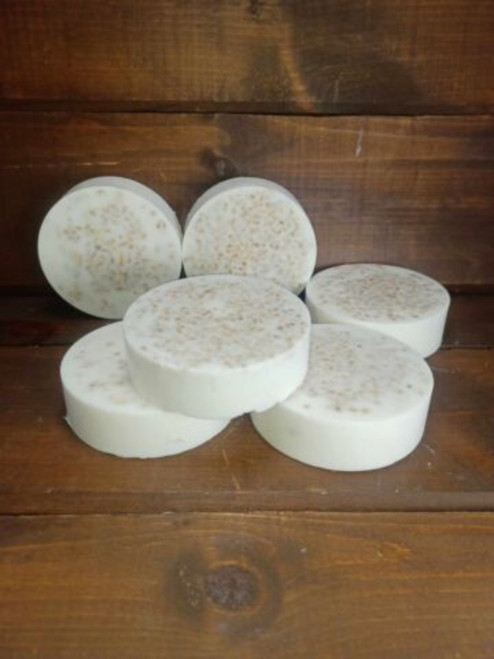 Apple Cinnamon Oatmeal w/Chopped and Crushed Oats 4.25 oz Homemade Soap