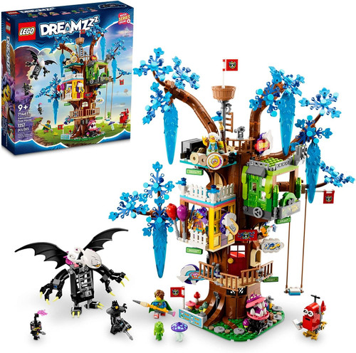 LEGO DREAMZzz Fantastical Tree House 71461 Features 3 Detailed Rooms, Building Toy for Kids Ages 9+ with Big Imaginations, Includes Mrs. Castillo, Izzie, Mateo and The Night Hunter Minifigures 2023
