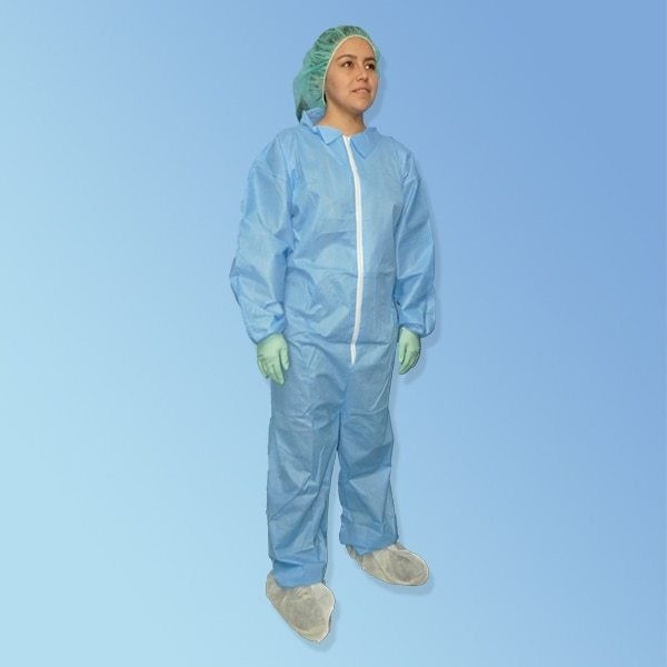 ProGard Blue SMS Coveralls - Elastic Wrist & Ankle Wear