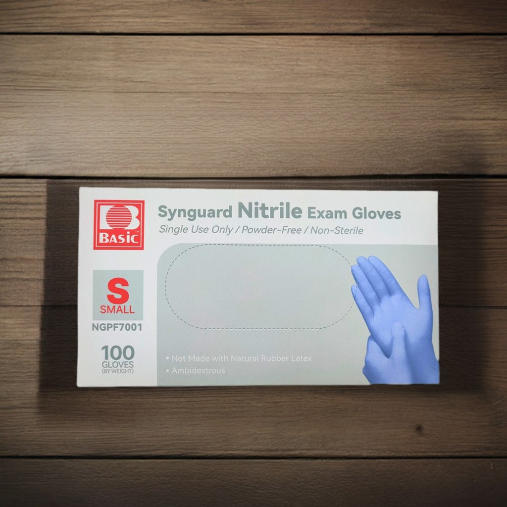 Intco SynGuard Blue Nitrile Exam Gloves Durable Safe